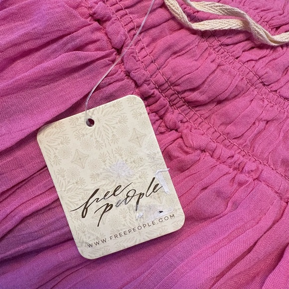 Free People Pink Midi Bonita Dress backless - Picture 8 of 10